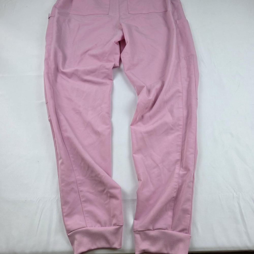 Fabletics Pants Womens Large Tall Pink Jogger Scrubs Elastic Waist Pockets - Picture 12 of 16